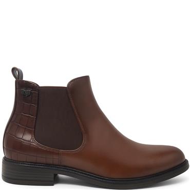 SUSST WOMENS ZIP CHELSEA ANKLE BOOT - TAN